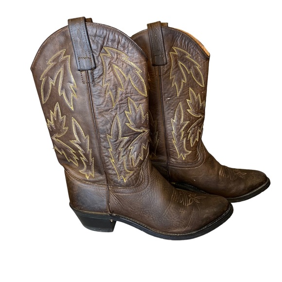 Old West Shoes Old West Boots Ow25 Apache Dark Brown Cowboy Boots